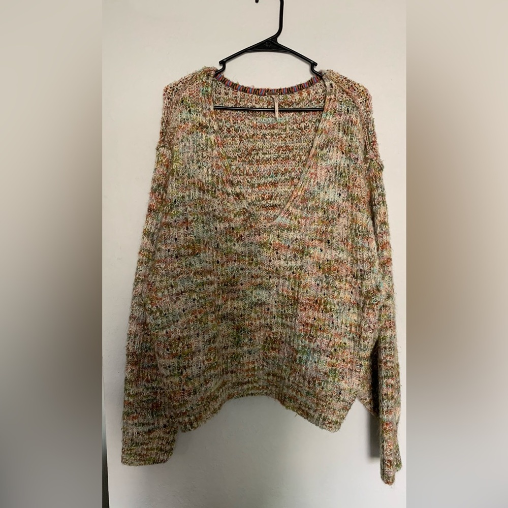 Large free people knit oversized sweater
